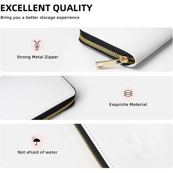 Cute Travel Wallet for Men & Women - Large Capacity Golden Retriever Clutch - Picture 5 of 8